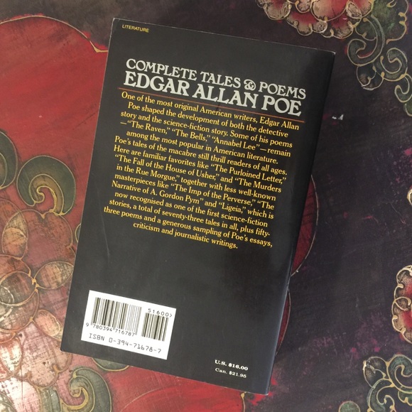 OLD EDITION Edgar Allen Poe Complete Tales & Poems - Picture 3 of 7